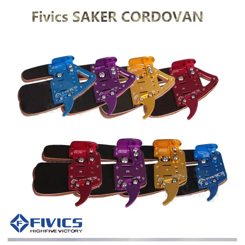 Фото FIVICS SAKER 1 2 HALVIN, защита для пальцев из кожи лошади, защита для пальцев, защита из натуральной кожи Cordovan, аксессуары для стрельбы из лука №1