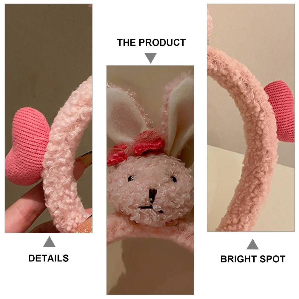 2 шт. повязка для волос с кроликом и животными украшение женской головы на голову