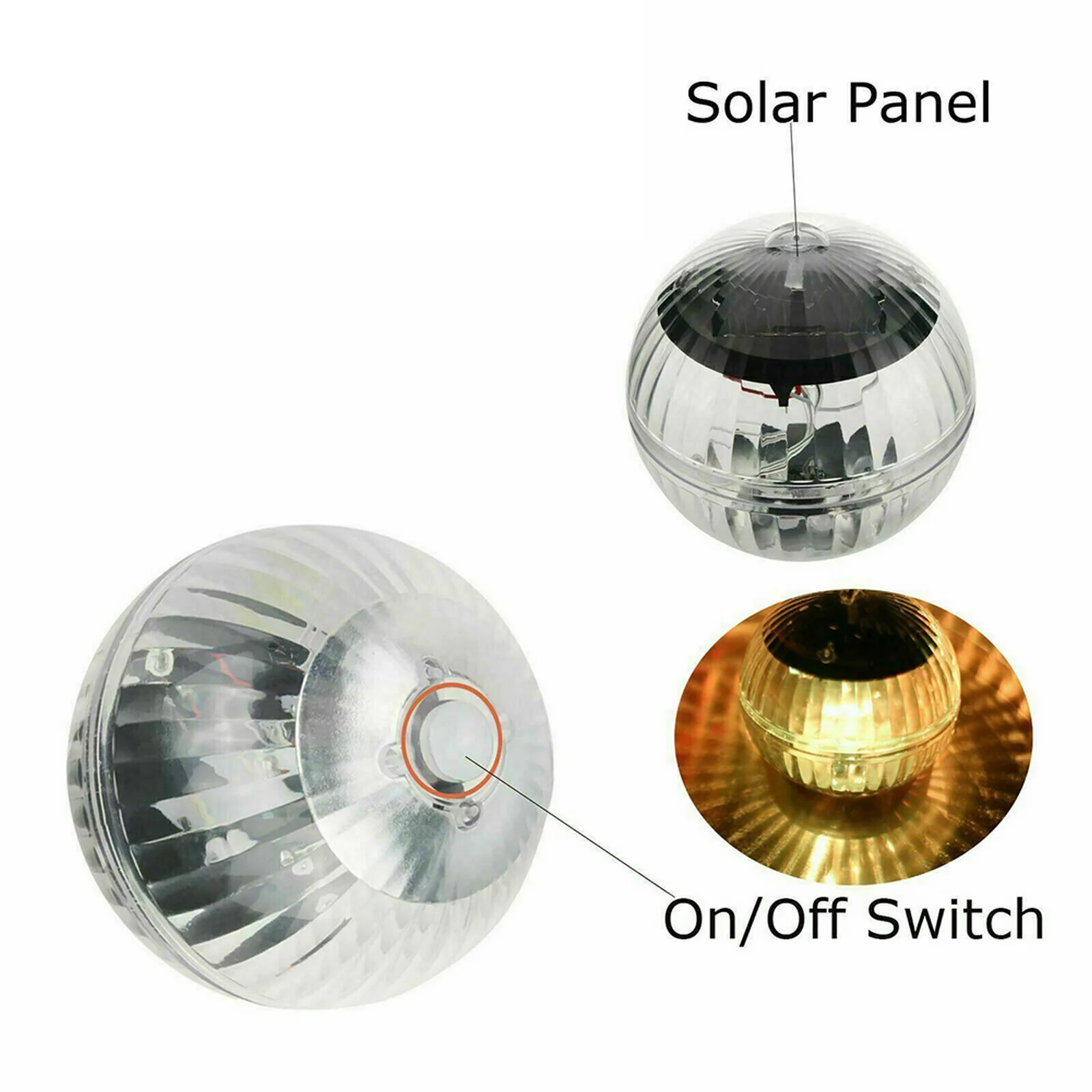 

7 Color Swimming Pool light waterproof Solar Powered lights Night LED Floating Light Lamp Swimming Pool Accessory