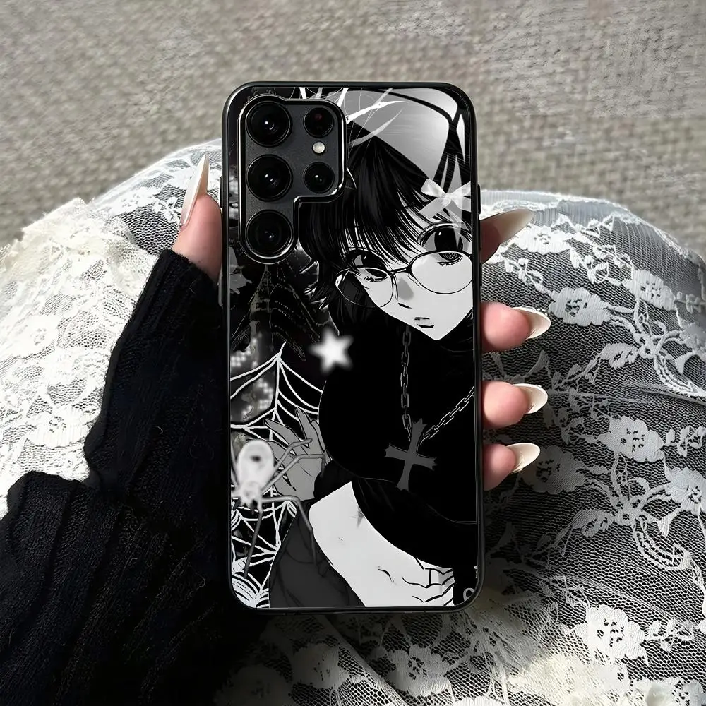 Фото Чехол для телефона Hunter x Hunter Shizuku Murasaki для Samsung S26 S25 S24 S23 S22 S21 S20 Plus Ultra Fold A, стеклянный магнитный чехол №3