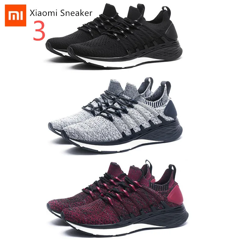 

Xiaomi Mijia Running Sneaker 3 Men Sport Sneakers Comfortable Breathable Light Shoes sneaker 3th Outdoor Sports Goodyear Rubber