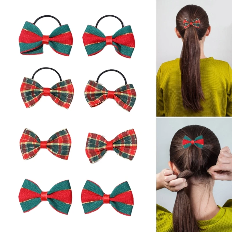 рождественские тематические заколки для волос