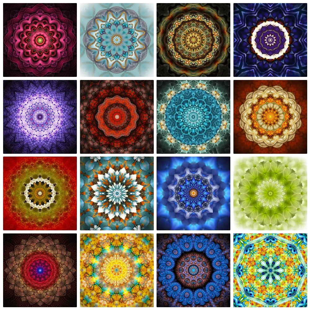 

ZOOYA Full Diamond Mosaic Mandala Embroidery Diamond Flower DIY 5D Diamond Painting Abstract Cross Stitch Kits Home Decor Gift