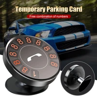 hot car temporary parking card phone number plate with car air freshener luminous phone number park stop sticker auto accessorie