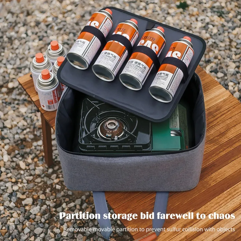 Вместительная Холщовая Сумка для хранения газового бака органайзер пикника