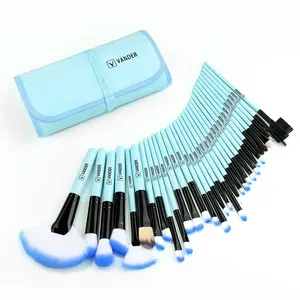 New Blue Soft Fluffy Makeup Brushes Set for Cosmetics Foundation Blush Powder Eyeshadow Kabuki Blend