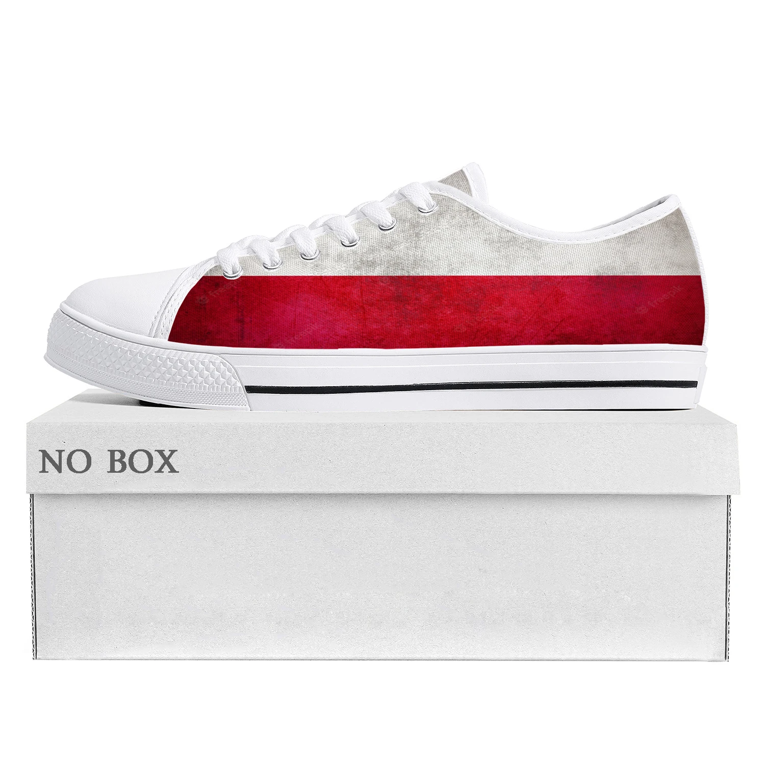 

Polish Flag Low Top High Quality Sneakers Mens Womens Teenager Canvas Sneaker Poland Prode Funny Casual Couple Shoes Custom Shoe