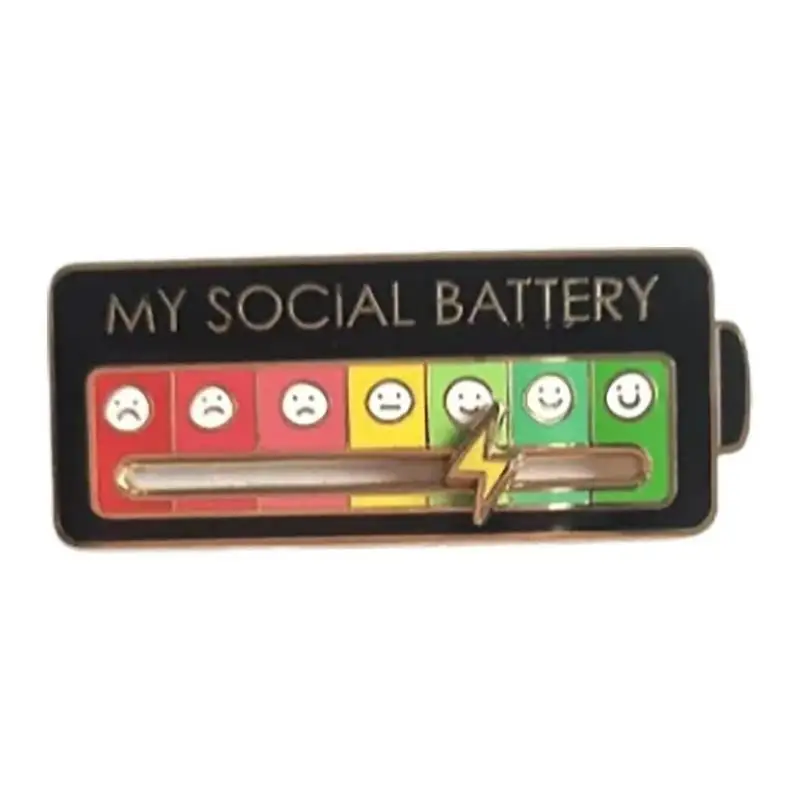 

Aesthetics Pin Emoticon Brooch Buckle Golden Metal Badge Bag Clothes Lapel Brooches For Women Men Kids Gifts