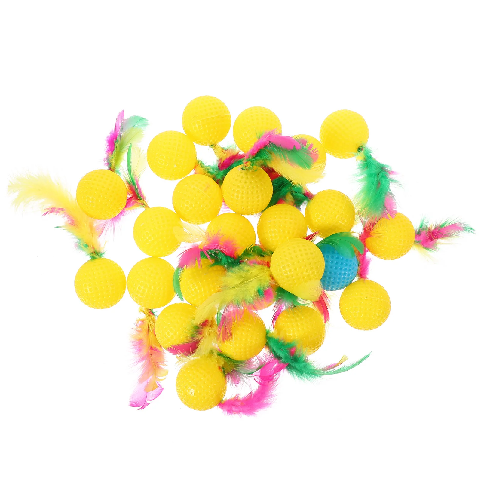 

24pcs Cat Wand Interactive Kitten Toys Teaser Teaser Sound for Kitten Cat Cats Accessories