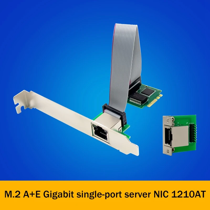 

WGI210AT M.2 A+E Single Port Gigabit Network Card RJ45 Industrial Control Level LAN Server Network Card