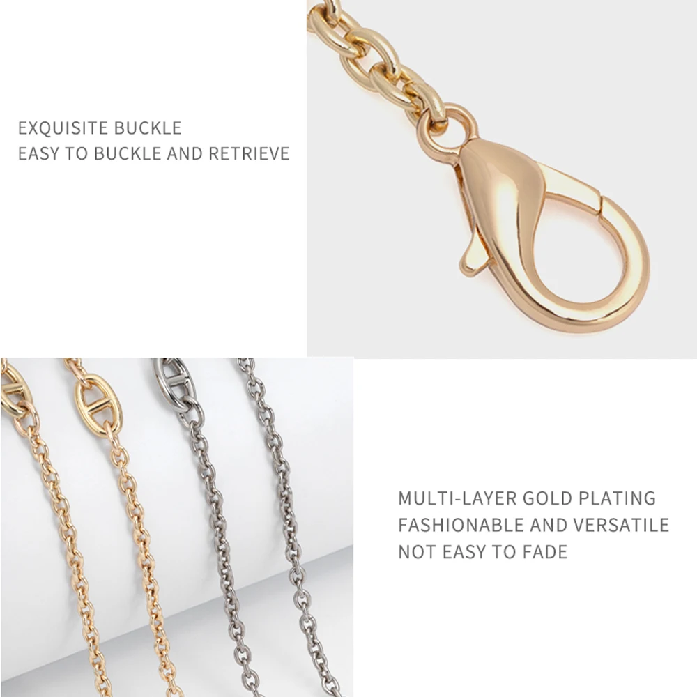 Металлическая цепочка для сумки 110 см