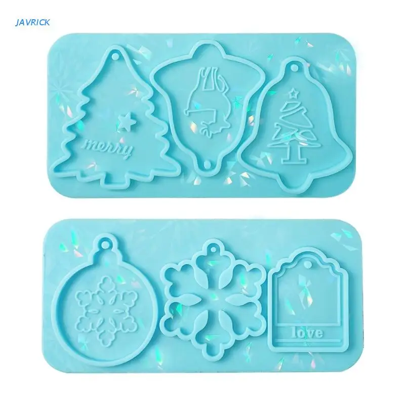 

Силиконовая форма из смолы, Рождество, подвеска для брелока, ювелирная форма