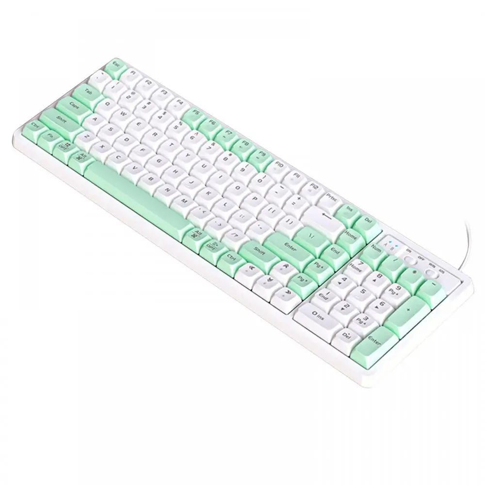 

Brazilian Russian Spanish 102 Keys Mechanical Keyboard 60% Mini Color Backlit USB Wired Gamer Keyboard For Travel Desktop Laptop