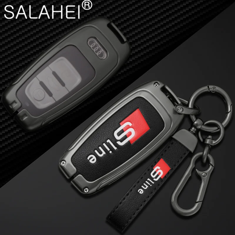 

Zinc Alloy Car Key Case Cover Shell Holder Protection For Audi A1 A3 8V A4 B8 B9 A5 A6 C7 Q3 Q5 Q7 TT Sline Interior Accessories