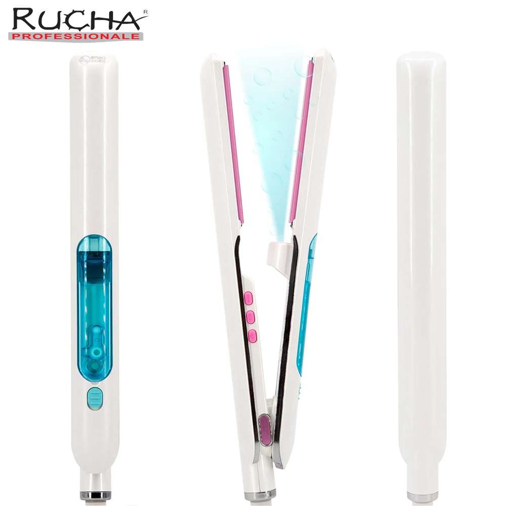

Steam Hair Straightener Tourmaline Ceramic Plate 230℃ Salon Flat Irons 220V-240V Dual Voltage Wet and Dry Use