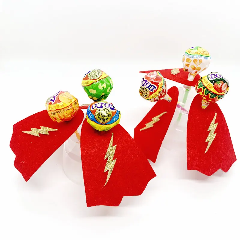 12 шт. блестящие фетровые украшения в виде леденцов