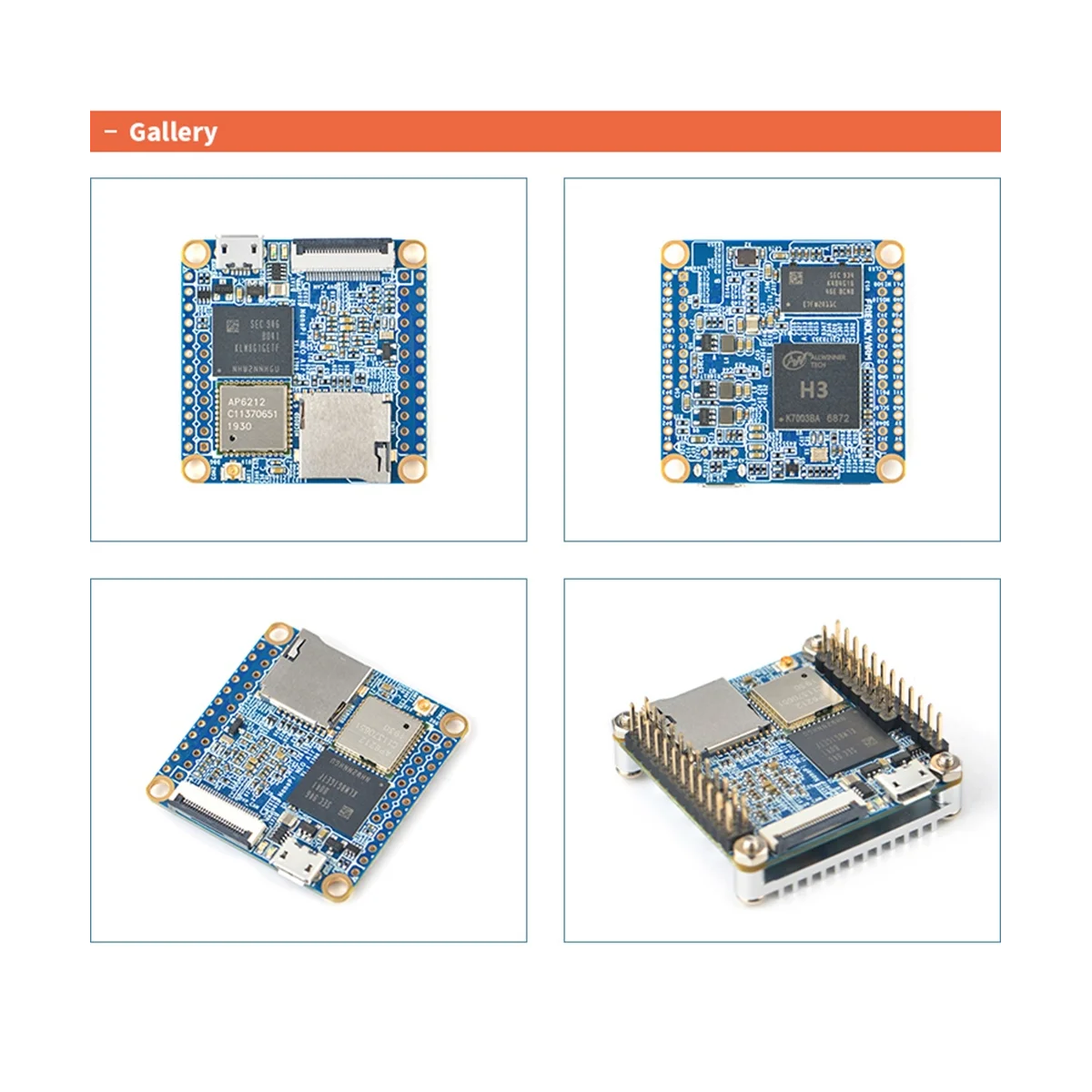 Для Nanopi NEOAir макетная плата 512 МБ RAM Wifi и Bluetooth 8 ГБ Emmc Allwinner H3 -Core -A7 Ubuntucore