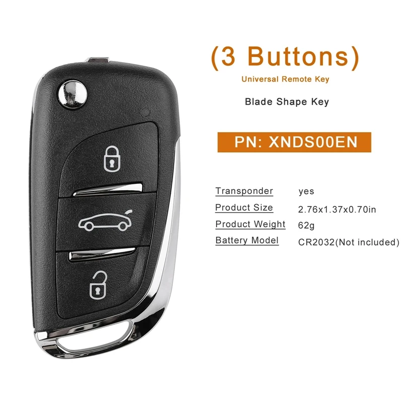 5 шт./партия автомобильный пульт дистанционного управления Xhorse XNDS00EN