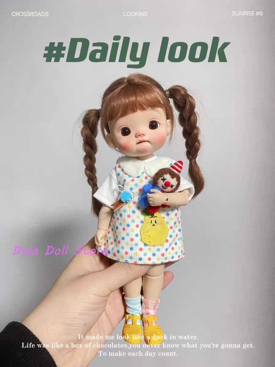 Фото Одежда для кукол Dula: наряд клоуна для кукол Blythe, Qbaby, Landoudou, Landazz, ob24, ob22, ob11. Аксессуары для кукол. №2