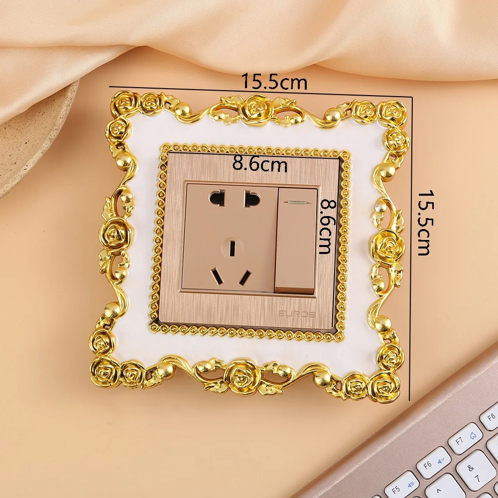 

Настенная наклейка на выключатель света, розовый золото, серебро