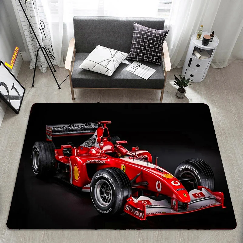 

Racing F1 Carpet Rug Living Room Bedroom Kitchen Bathroom Floor Mats Outdoor Mat Area Rug Large Tatami Carpets Bed Room Large
