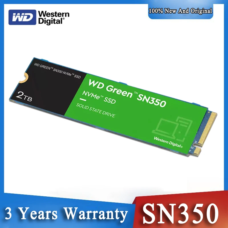 

Western Digital WD Green SN350 зеленый диск M.2 2280 NVMe 240G 480G 960G ТБ внутренний SSD компьютер твердотельный накопитель для ПК ноутбука