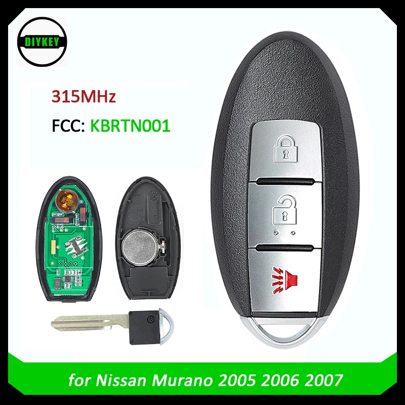 

DIYKEY KBRTN001 315 МГц запасная деталь для Nissan Murano 2005 2006 2007 285E3-CB80D