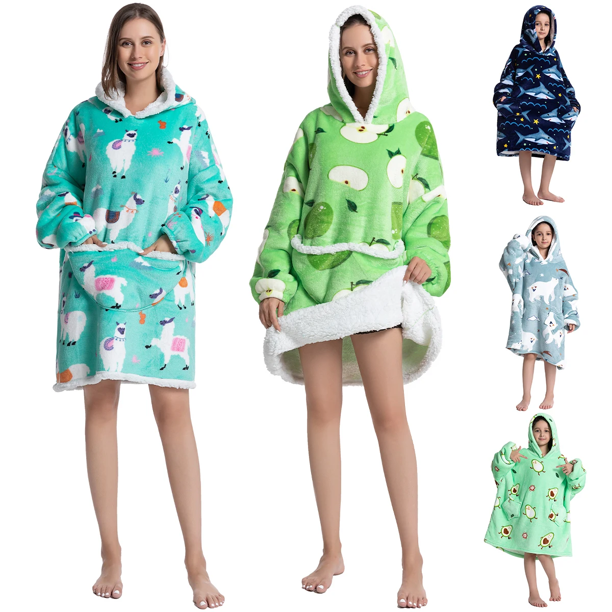 

Oversized Blanket Hoodie Washable Blanket Sweatshirt Soft Blanket Hoodie Sweatshirt Wearable Durable Flannel Comfortable Hooded