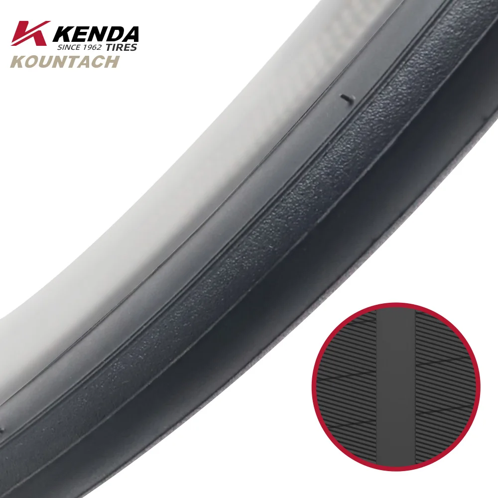 Фото Kenda K1092 Устойчивая к проколам велосипедная шина с краем кожи Легкая 700x25/28c Kountach Elite Складная дорожная велосипедная внешняя шина №5