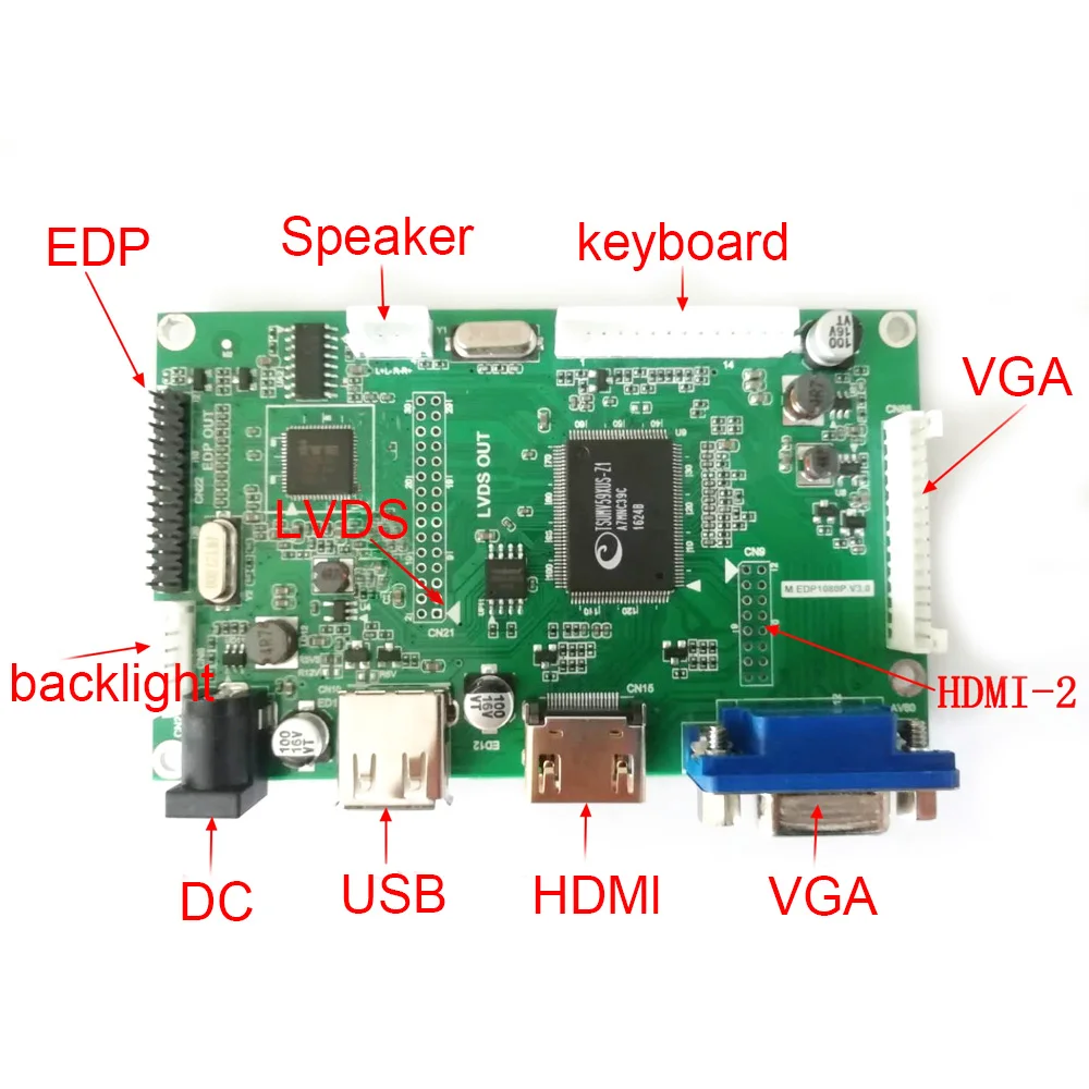 

edp / LVDS LCD driver board USB/VGA/HDMI v59 lcd driver board