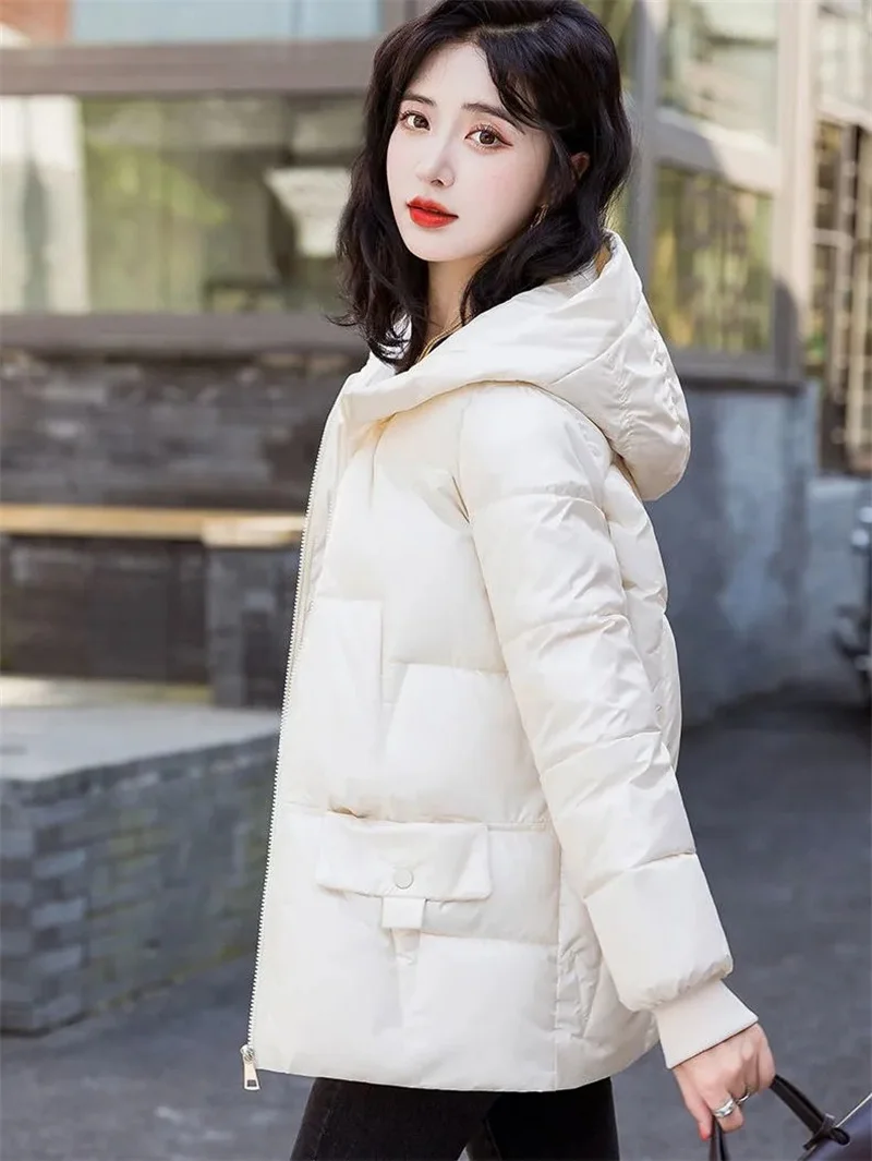 New Winter Women Jacket Parkas Female Thicke Cotton Padded Coat Hooded Outwear Women Snow Jackets Overcoat