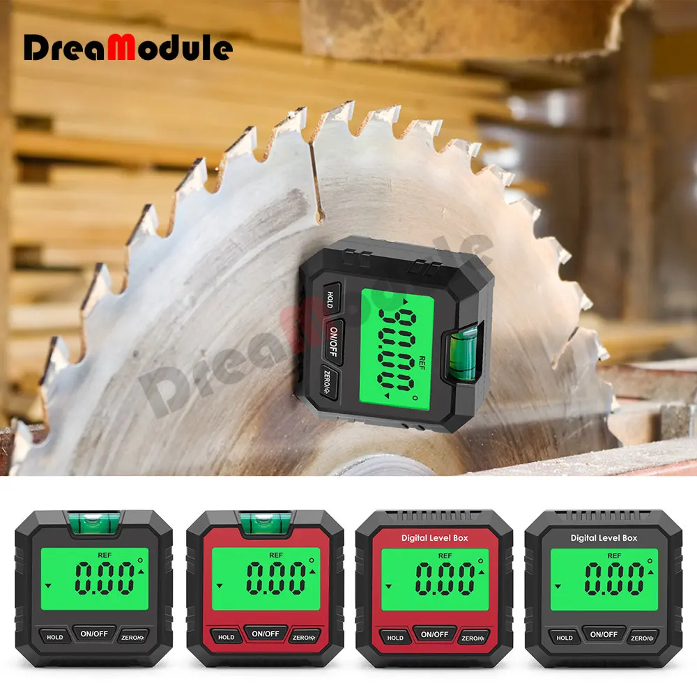 

Digital Level Box Protractor Angle Finder 90° Level Gauge Bevel Gauge Inclinometer with Magnetic Based Backlight Laser Level