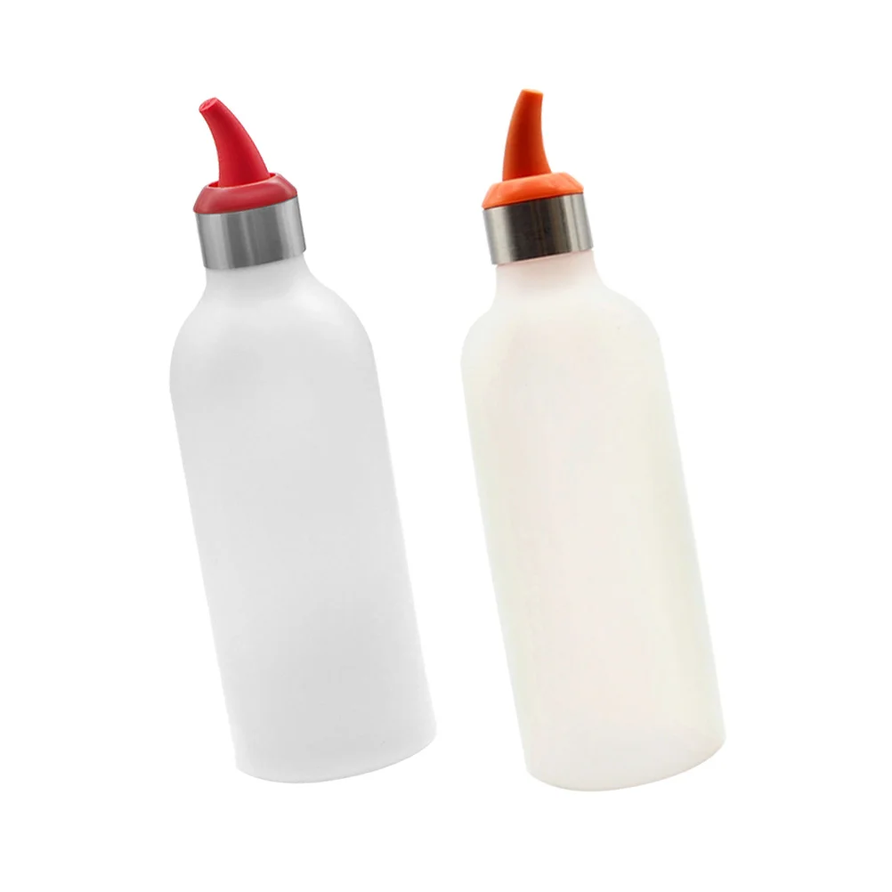 

2 Pcs Honey Dispenser Mustard Bottle Soy Sauce Vinegar Squirt Condiment Ketchup