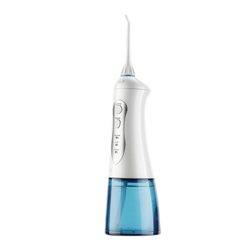 

Oral Irrigator USB Rechargeable Water Flosser Portable Water Jet 200ML Water Tank Waterproof Teeth Cleaner