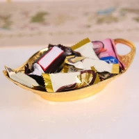 snack bowl golden color zinc alloy shockproof parties table candy bowl candy bowl for indoor