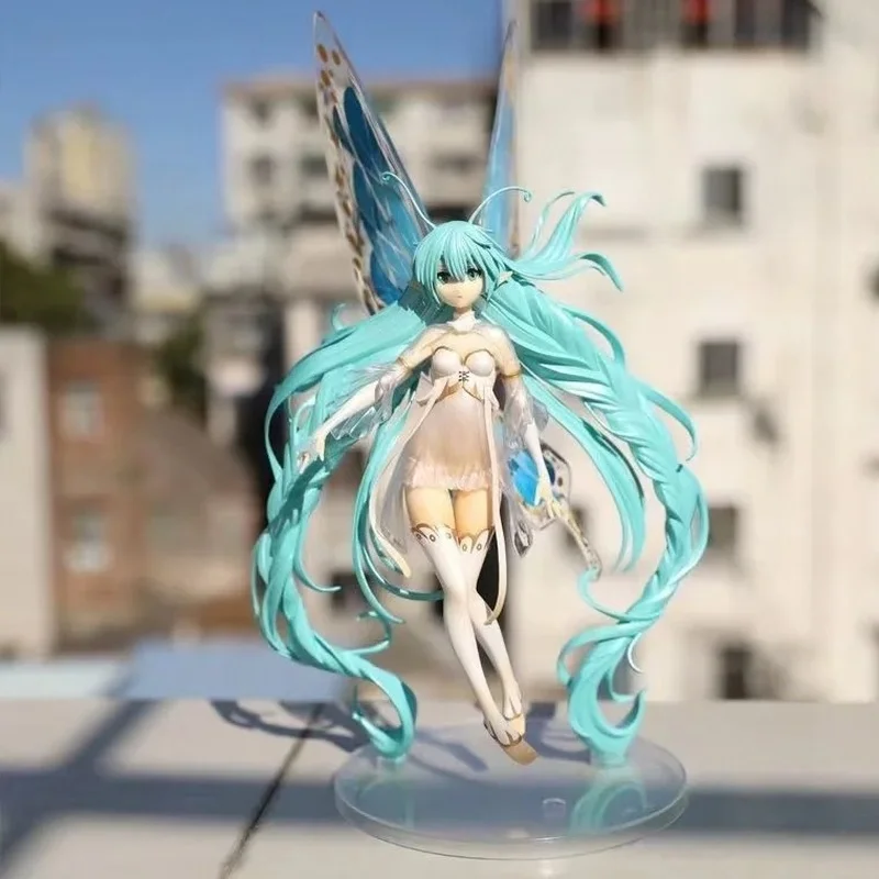

Hot Hatsune Miku Butterfly Girl Anime Figure Statue Collectible Model 32cm Pvc Decoration Model Figurine Doll Toy Gift For Kids