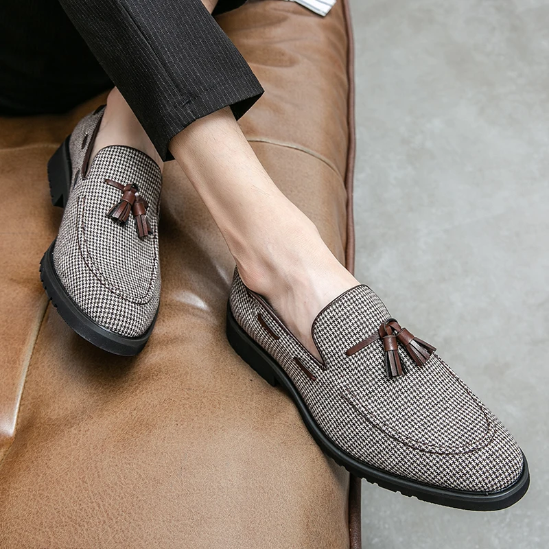 Мокасины мужские кожаные дизайнерские брендовые деловые Роскошные роскошные