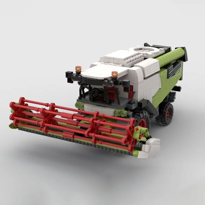 Фото Набор строительных блоков MOC City Farm Claas Lexion, 1218 деталей, конструктор, рождественский подарок, развивающая игрушка, идея для подарка на день рождения, для детей №5
