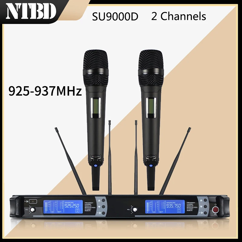 

NTBD 925-937MHz Home KTV Sing High Quality True Diversity SU9000D Professional Wireless Microphone Lavalier/Headset Microphone