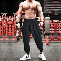 jogger autumn casual streetwear cotton trousers muscle fashion mens sports pants gyms workout bodybuilding mens clothing