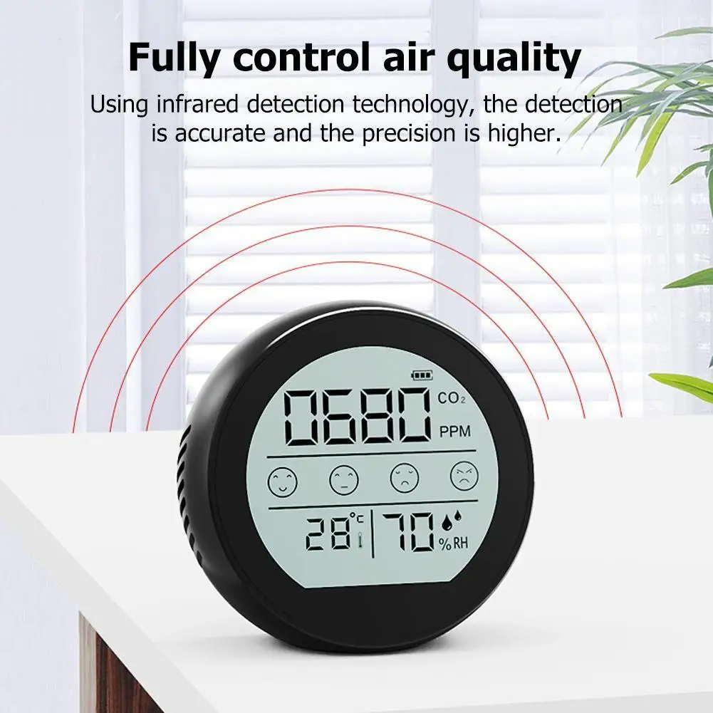 

Air Monitor CO2 Carbon Dioxide Greenhouse Warehouse Air Quality Temperature Humidity Monitor Fast Measurement Meter