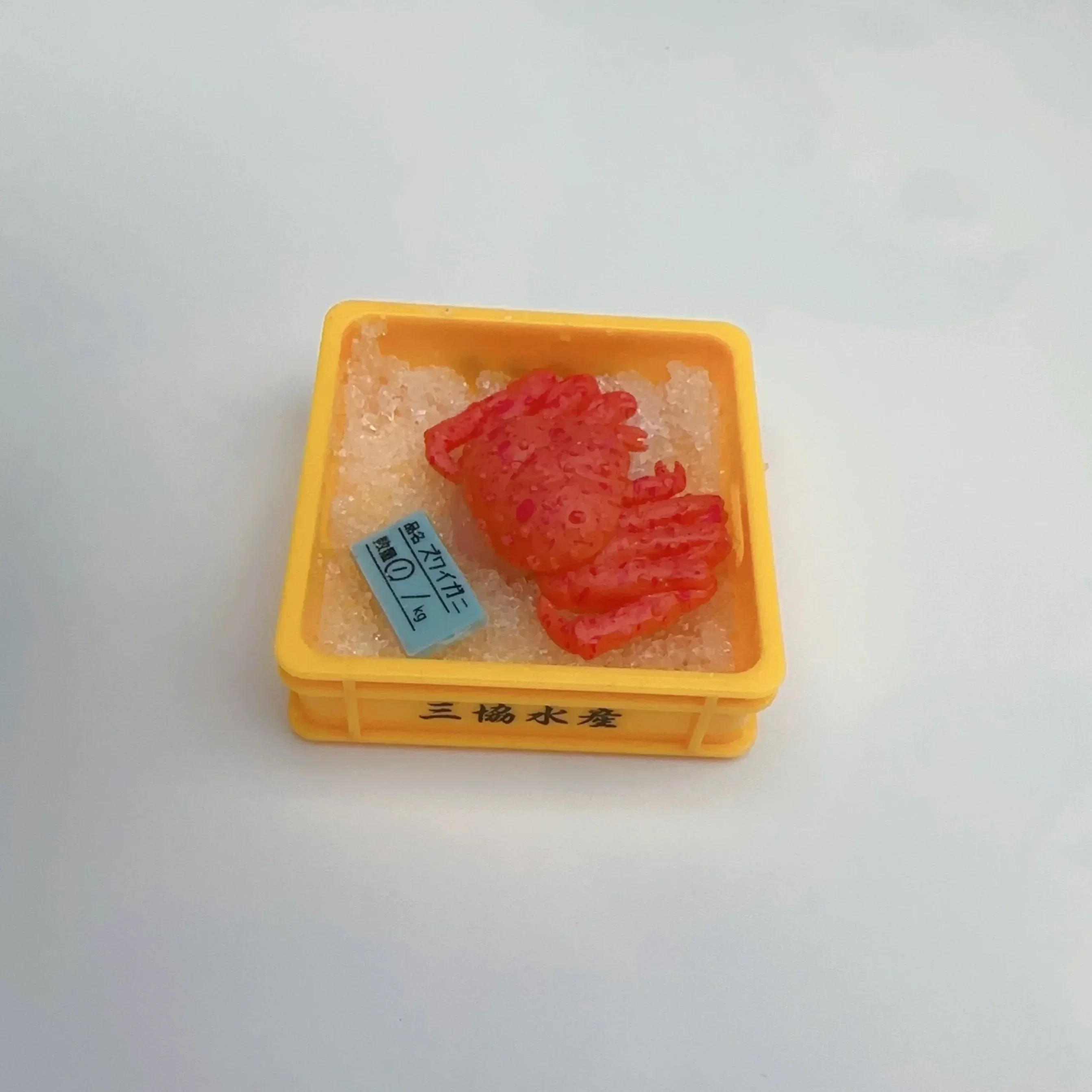 Капсульная игрушка еда рынок корзина морепродукты рыба потерятель краба