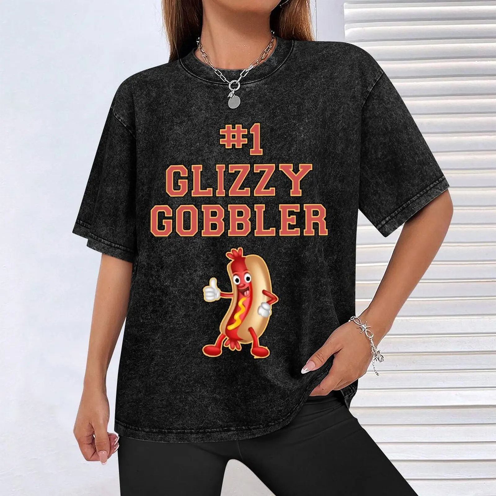 # Футболка Glizzy Gobbler Number One Hot Dog Weiner Eater футболка с аниме персонализированная