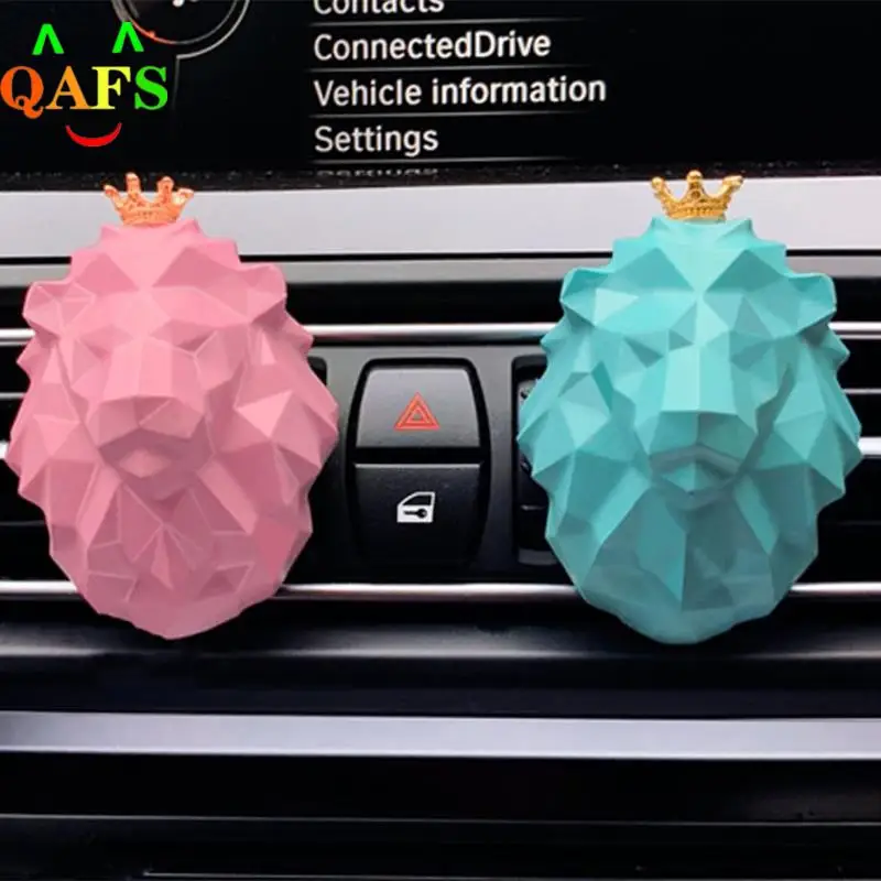 

Ароматизатор автомобильный в форме головы льва, креативный освежитель воздуха для автомобиля, с зажимом для вентиляции