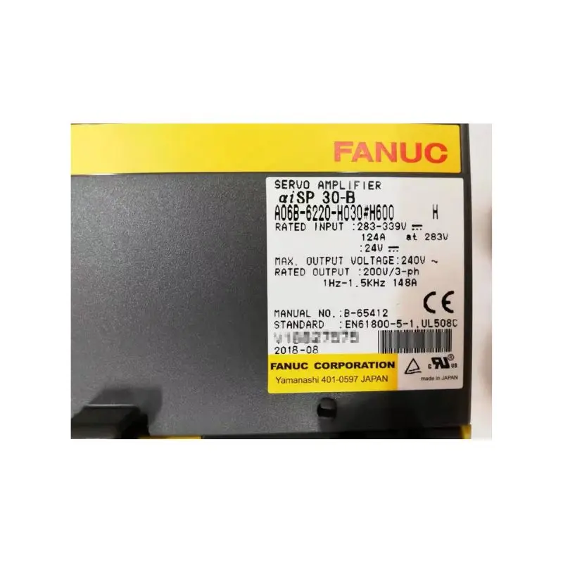 Б/у A06B-6220-H030 # H600 A06B 6220 H030 Усилитель шпиндельного привода протестирован нормально