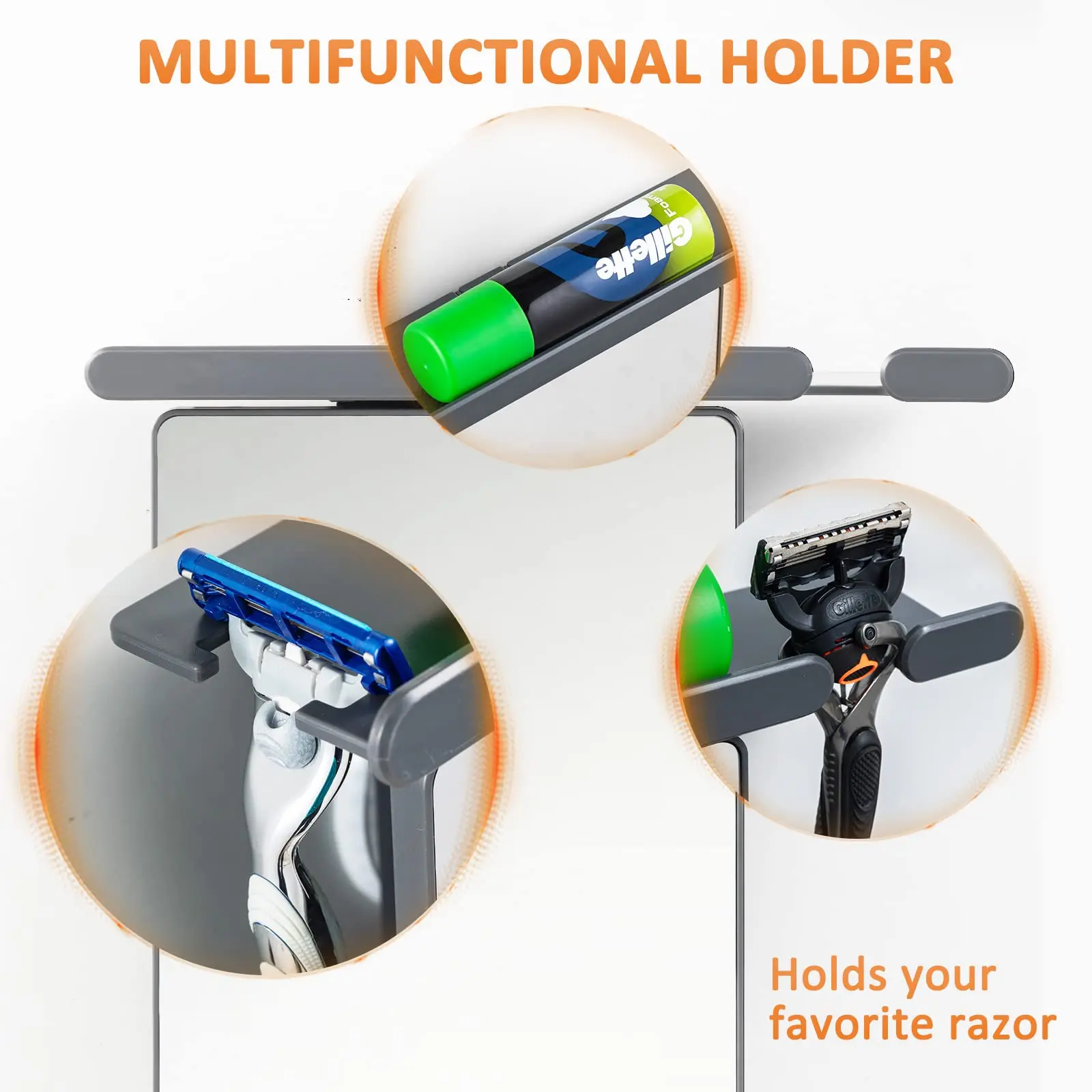 Акриловое зеркало TAILI для мужчин и женщин настенное с присоской душа косметика