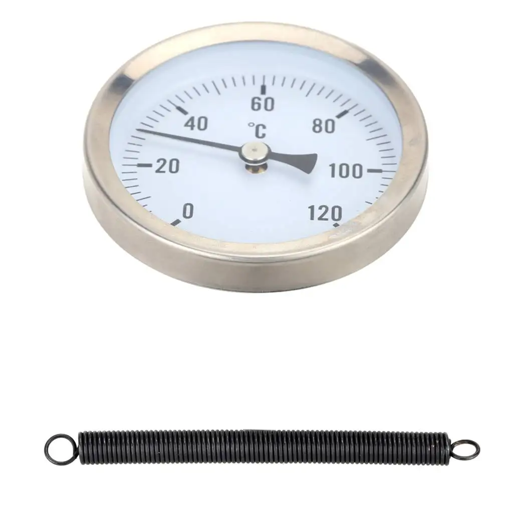 

63 мм Циферблат горизонтальный термометр алюминиевый измеритель температуры жидкая вода