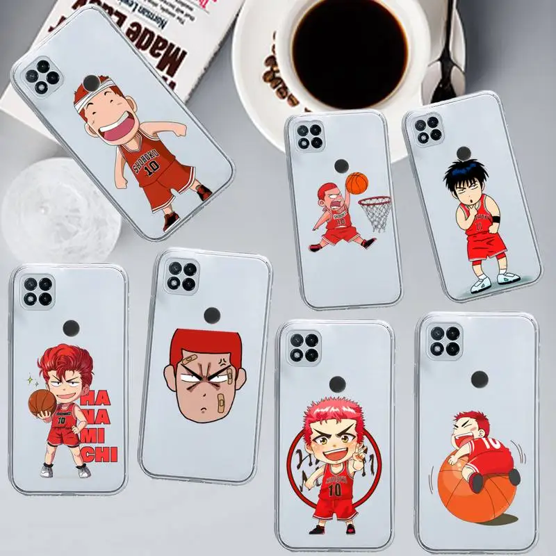 

Basketball Cartoon Slam Dunk Phone Case Transparent for Xiaomi redmi note x f poco 10 11 9 7 8 3 i t s pro cover shell coque