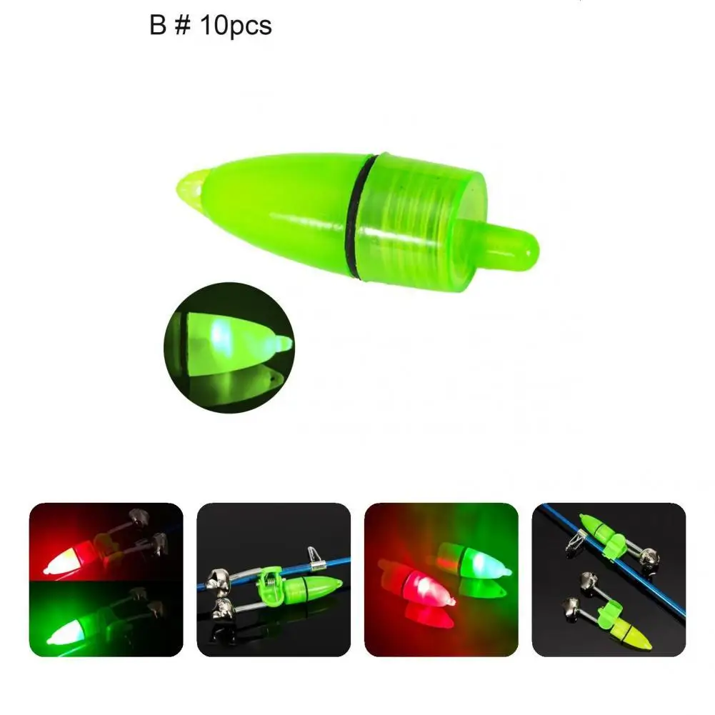 

Simple Luminous Fishing Accessory Corrosion Resistant Bait Alarm Bell Fishing Bell Alarm Bait Lighting Alarm 10Pcs/Set