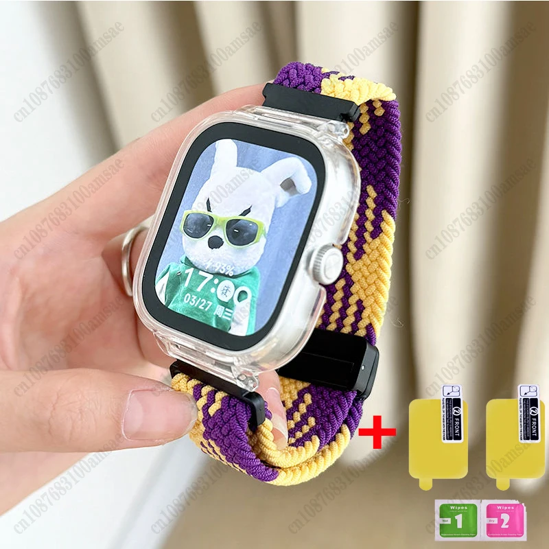 Чехол + ремешок для Xiaomi Redmi Watch 4/3/2/1 3 активный браслет Mi Lite магнитный нейлоновый